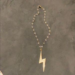 Lightening bolt necklace